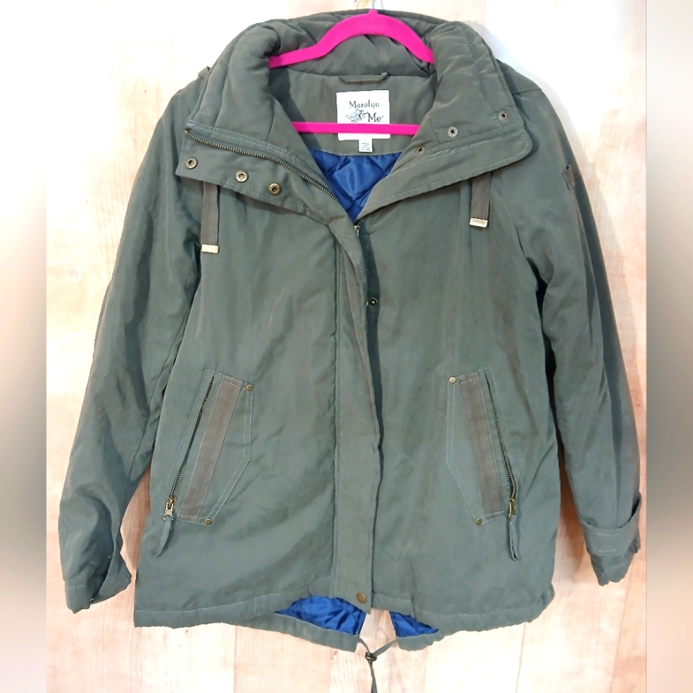 Maralyn & Me Olive Utility Jacket